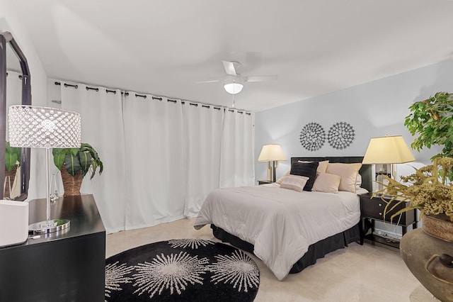 2403 Antigua Cir Unit M1, Coconut Creek, FL 33066 - bedroom featuring tile patterned flooring and a ceiling fan