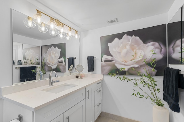 2403 Antigua Cir Unit M1, Coconut Creek, FL 33066 - bathroom with vanity and tile patterned floors
