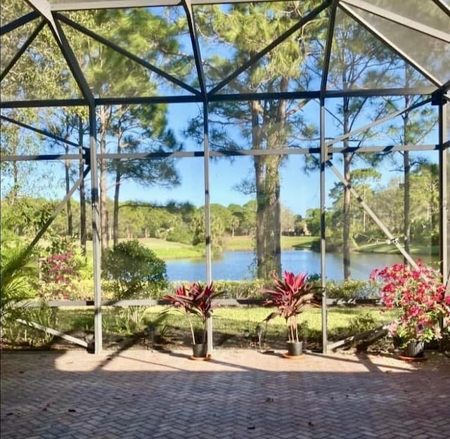 9400 Briarcliff Trce, Port Saint Lucie, FL 34986 - view of patio featuring a water view