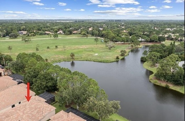 9400 Briarcliff Trce, Port Saint Lucie, FL 34986 - aerial view of property and surrounding area featuring a nearby body of water and a tree filled landscape