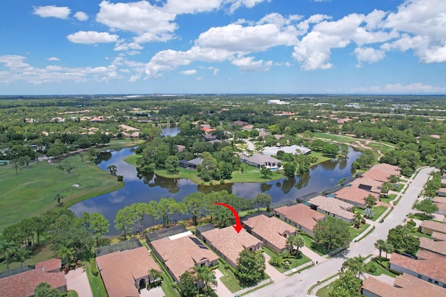 9400 Briarcliff Trce, Port Saint Lucie, FL 34986 - aerial view of property's location with nearby suburban area and a large body of water
