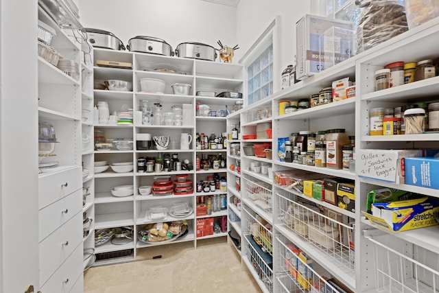 view of pantry