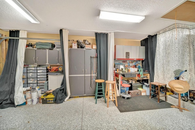 9152 Affirmed Ln, Boca Raton, FL 33496 - below grade area featuring carpet flooring and a textured ceiling