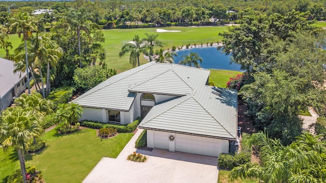 4054 SW Gleneagle Cir, Palm City, FL 34990 - aerial view of property and surrounding area featuring a large body of water and a golf club