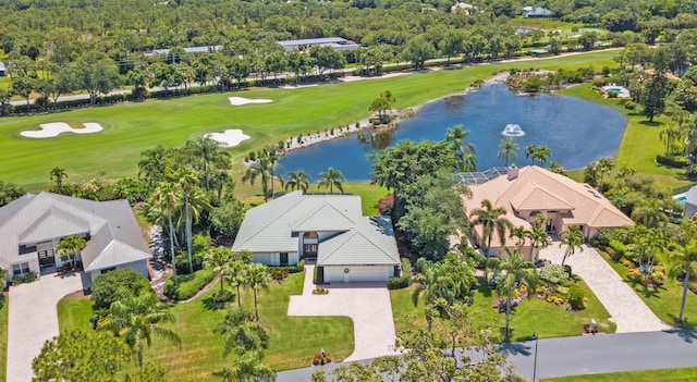 4054 SW Gleneagle Cir, Palm City, FL 34990 - bird's eye view of a large body of water and a golf course