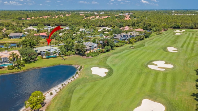 4054 SW Gleneagle Cir, Palm City, FL 34990 - aerial view of residential area with a local golf course and a nearby body of water