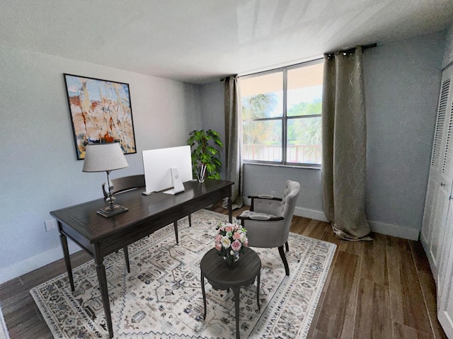 14527 Bonaire Blvd Unit 306, Delray Beach, FL 33446 - office featuring wood finished floors and baseboards