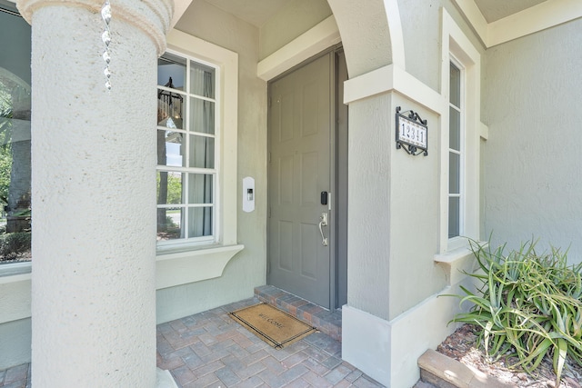 12341 NW 78th Mnr, Parkland, FL 33076 - entrance to property featuring stucco siding and covered porch