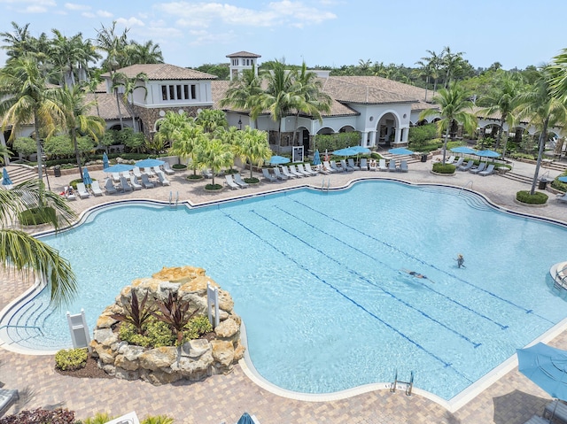12341 NW 78th Mnr, Parkland, FL 33076 - community pool with a patio area