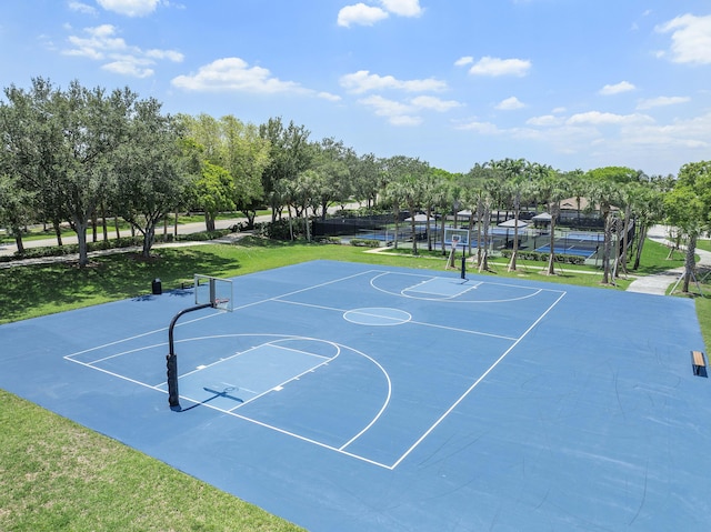 12341 NW 78th Mnr, Parkland, FL 33076 - view of sport court featuring community basketball court and a yard