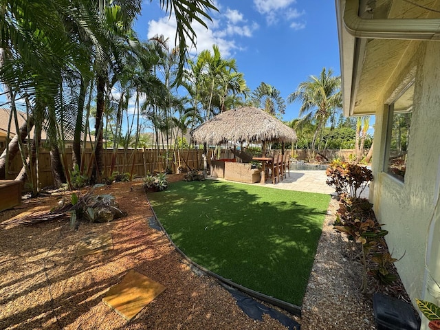 14324 Paddock Dr, Wellington, FL 33414 - view of yard featuring a gazebo and a patio area