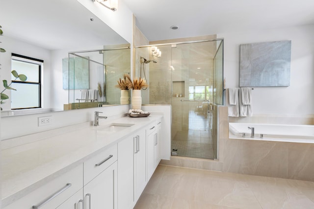 8294 Fishhawk Falls Ct, Boca Raton, FL 33496 - full bath featuring healthy amount of natural light, vanity, and a stall shower