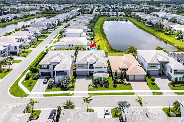 8294 Fishhawk Falls Ct, Boca Raton, FL 33496 - aerial view of residential area featuring a nearby body of water