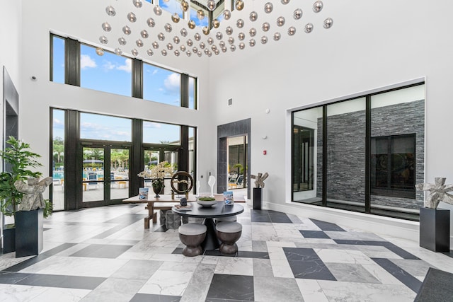8294 Fishhawk Falls Ct, Boca Raton, FL 33496 - interior space with a towering ceiling