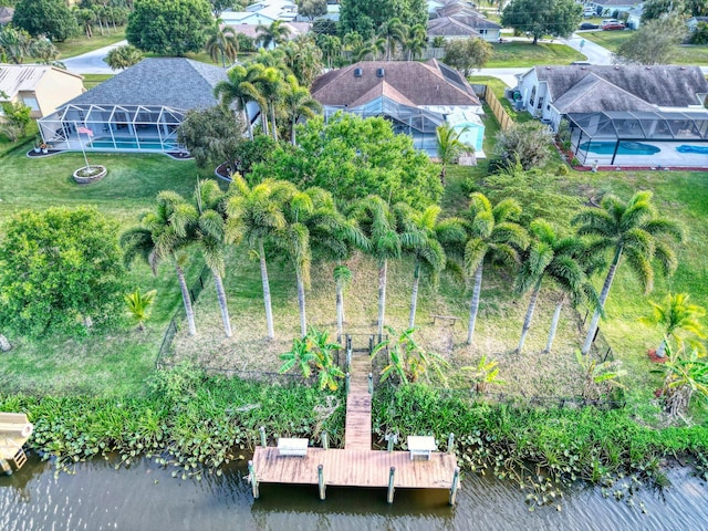 139 NE Royce Ave, Port Saint Lucie, FL 34983 - aerial view of residential area featuring a large body of water