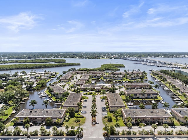 bird's eye view of a nearby body of water