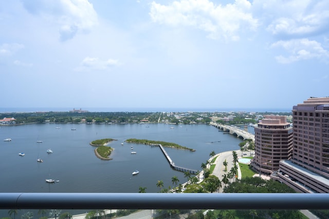 529 S Flagler Dr Unit 26H, West Palm Beach, FL 33401 - water view featuring a notable bridge