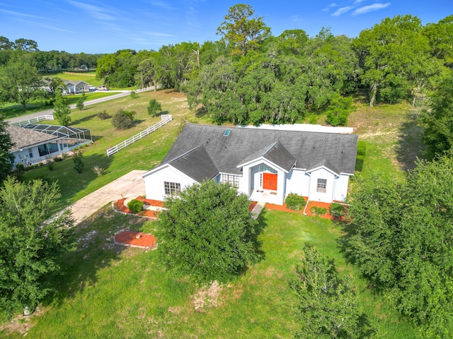 view from above of property