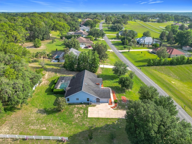 aerial view of residential area
