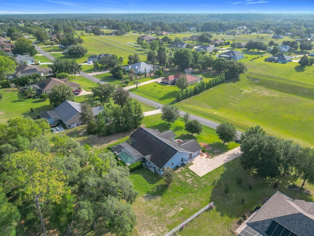 aerial view of residential area