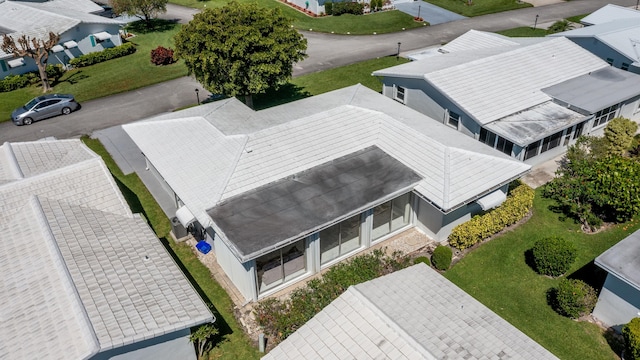 aerial view of residential area