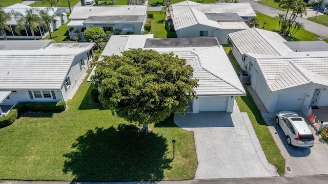 aerial perspective of suburban area