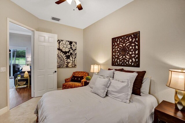 11354 Mainsail Ct, Wellington, FL 33449 - bedroom featuring carpet, ceiling fan, and baseboards