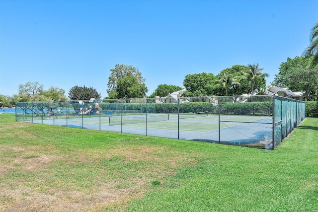 11 Meadows Dr, Boynton Beach, FL 33436 - view of tennis court