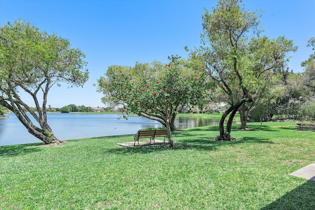 11 Meadows Dr, Boynton Beach, FL 33436 - view of green lawn featuring a water view