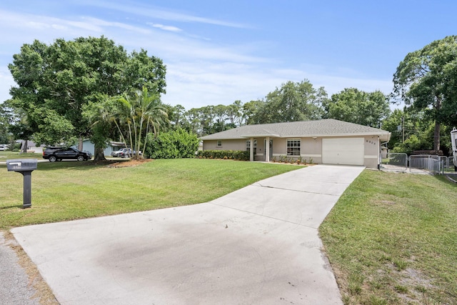 6905 Bayard Rd, Fort Pierce, FL 34951 - ranch-style home featuring an attached garage, driveway, and stucco siding