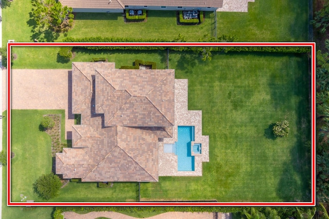 5211 SW Blue Daze Way, Palm City, FL 34990 - view from above of property with property parcel outlined