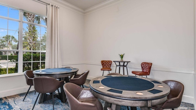 5211 SW Blue Daze Way, Palm City, FL 34990 - sitting room featuring baseboards and crown molding