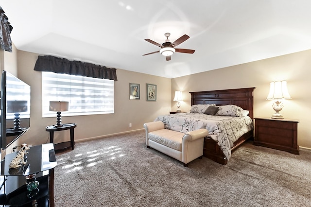 11683 Briarwood Cir Unit 4, Boynton Beach, FL 33437 - carpeted bedroom with baseboards and a ceiling fan