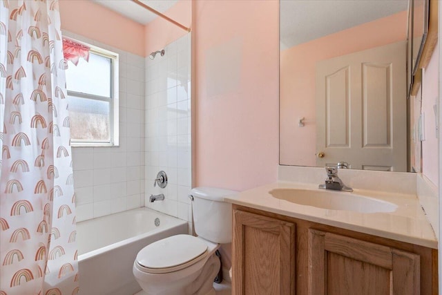 531 SE Evergreen Ter, Port Saint Lucie, FL 34983 - bathroom with toilet, shower / tub combo, and vanity
