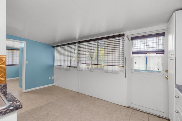 view of spare room