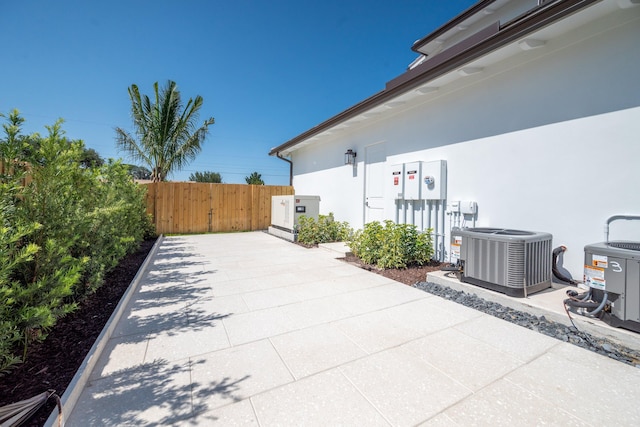 view of patio / terrace featuring cooling unit
