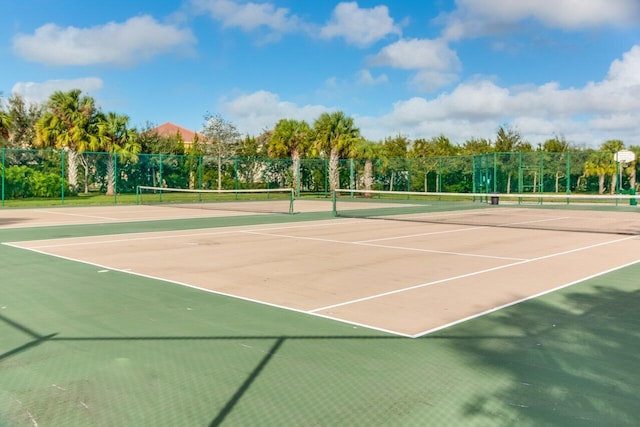 473 Cottagewood Ln, West Palm Beach, FL 33411 - view of tennis court featuring community basketball court