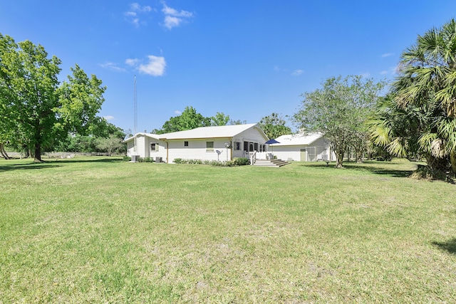 32801 US Highway 441 N Unit 64, Okeechobee, FL 34972 - view of grassy yard with covered porch