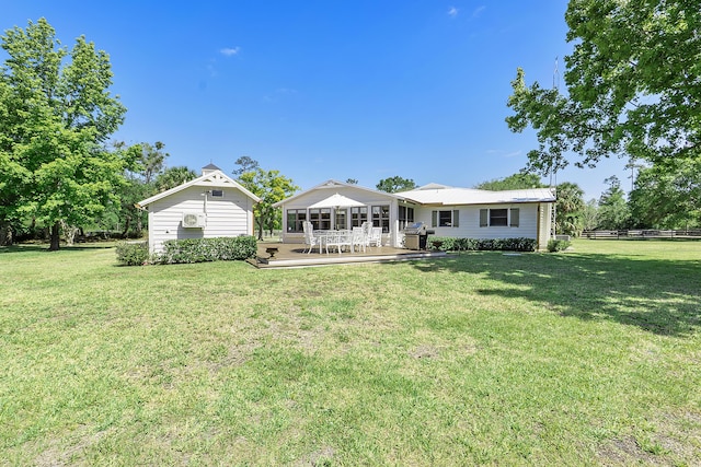 32801 US Highway 441 N Unit 64, Okeechobee, FL 34972 - back of property featuring a wooden deck