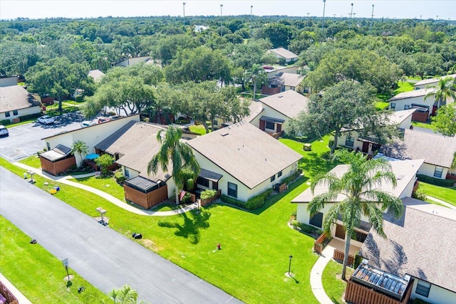 aerial view of residential area