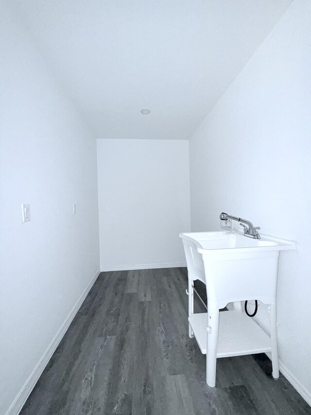 382 Mcarthur Blvd, Lehigh Acres, FL 33974 - unfurnished office with wood finished floors and baseboards