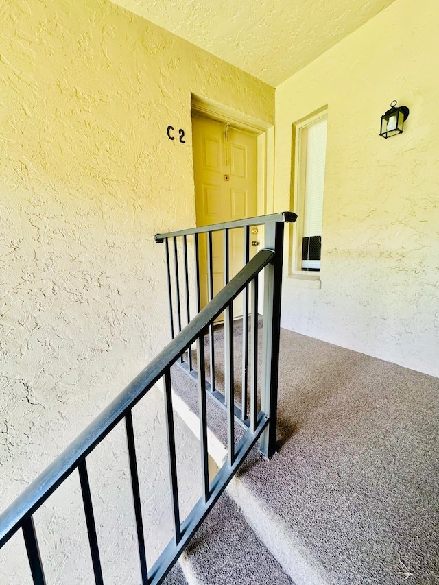view of stairway