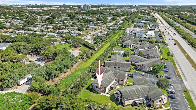 12416 Alternate A1A P7, Palm Beach Gardens, FL 33410 - aerial view of property and surrounding area with nearby suburban area