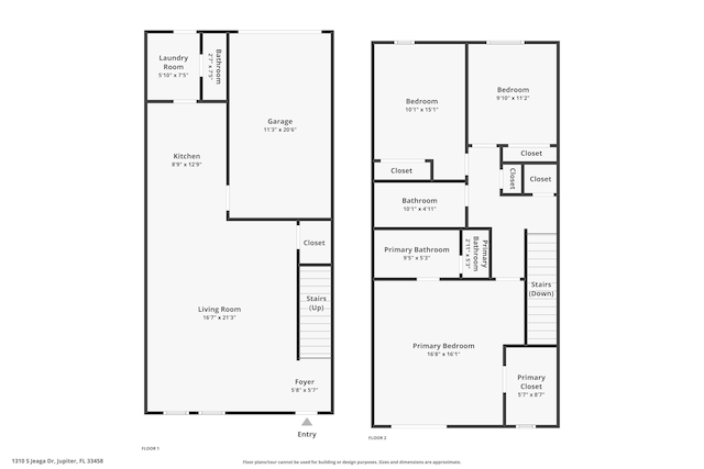 1310 S Jeaga Dr, Jupiter, FL 33458 - room layout