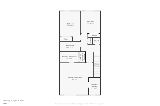 1310 S Jeaga Dr, Jupiter, FL 33458 - floor plan / room layout