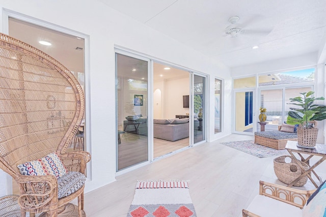 2068 Wightman Dr, Wellington, FL 33414 - sunroom / solarium with wood finished floors and recessed lighting