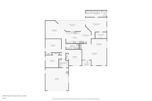 6085 Elmwood Dr, Boca Raton, FL 33433 - property floor plan
