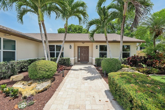 6085 Elmwood Dr, Boca Raton, FL 33433 - ranch-style home with stucco siding