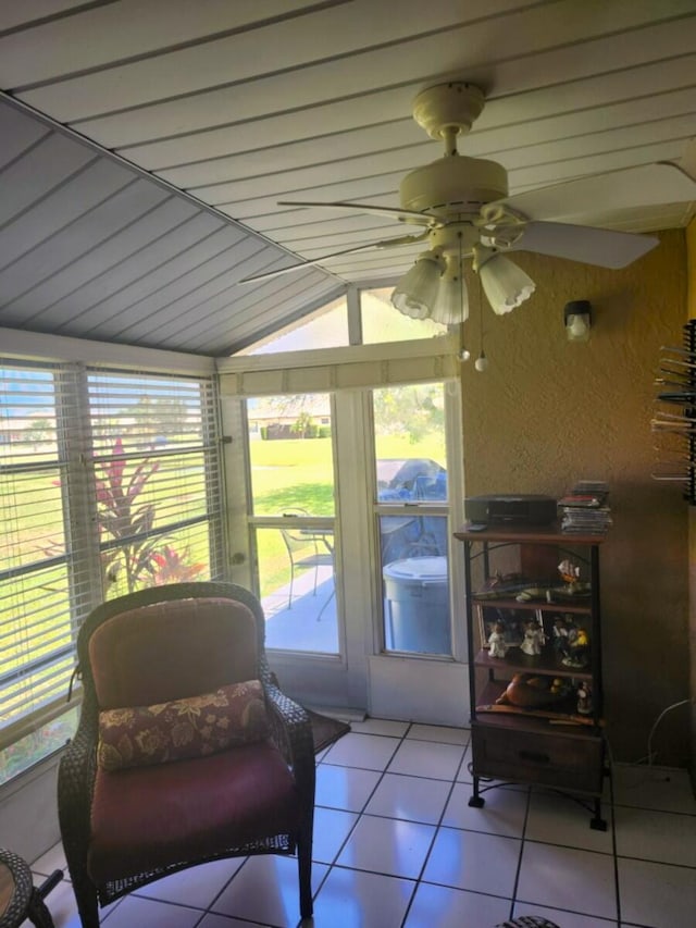5794 Moss Ct Unit 7, Fort Pierce, FL 34982 - home office with a textured wall and stone finish floors