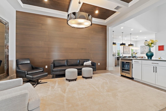 20049 SE Bridgewater Dr, Jupiter, FL 33458 - lobby featuring recessed lighting and wooden walls